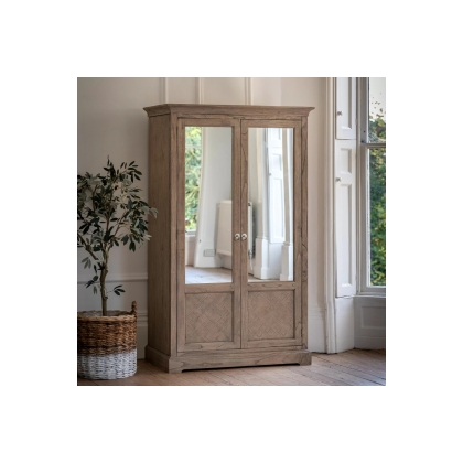 Gallery Direct Mustique French Colonial Mirrored Wardrobe