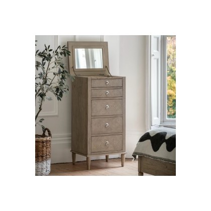 Gallery Direct Mustique French Colonial 5 Drawer Lingerie Chest of Drawers Gallery Direct Mustique French Colonial 5 Drawer Lingerie Chest of Drawers