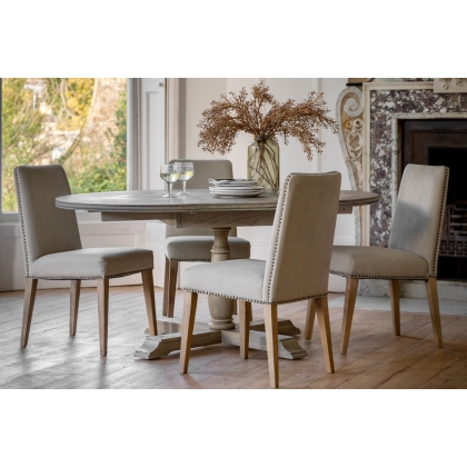 Gallery Direct Mustique French Colonial Round Extending Dining Table