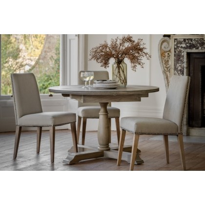 Gallery Direct Rustique French Colonial Round Extending Dining Table Gallery Direct Rustique French Colonial Round Extending Dining Table
