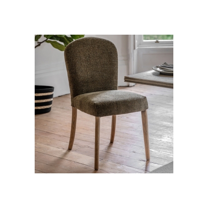 Gallery Direct Hinton Moss Green Fabric Dining Chair