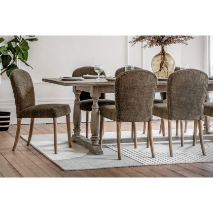 Gallery Direct Hinton Moss Green Fabric Dining Chair