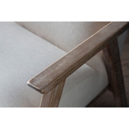 Gallery Direct Neyland Natural Linen Fabric Armchair Gallery Direct Neyland Natural Linen Fabric Armchair