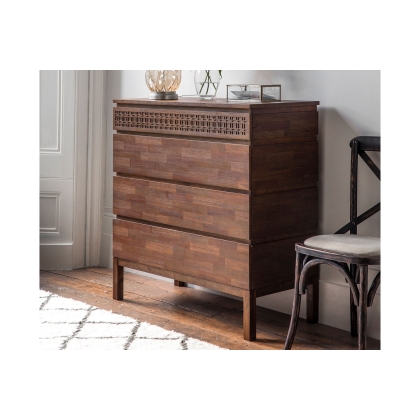 Gallery Direct Boho Retreat 4 Drawer Chest of Drawers