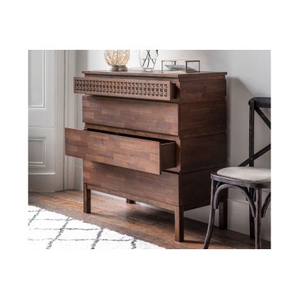 Gallery Direct Boho Retreat 4 Drawer Chest of Drawers Gallery Direct Boho Retreat 4 Drawer Chest of Drawers