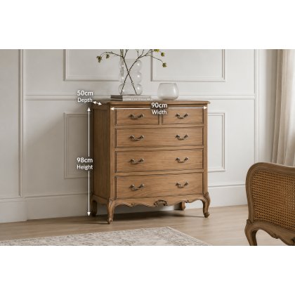 Gallery Direct Chic Weathered 5 Drawer Chest Of Drawers Gallery Direct Chic Weathered 5 Drawer Chest Of Drawers