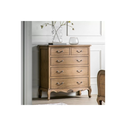 Gallery Direct Chic Weathered 5 Drawer Chest Of Drawers