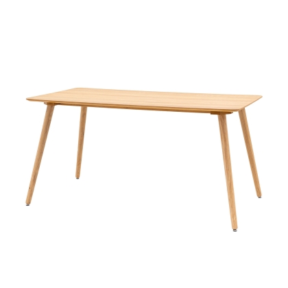 Gallery Direct Hatfield Natural Oak 150cm Large Rectangular Dining Table