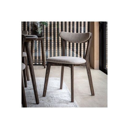 Gallery Direct Hatfield Pair Of Smoked Oak Dining Chairs Gallery Direct Hatfield Pair Of Smoked Oak Dining Chairs