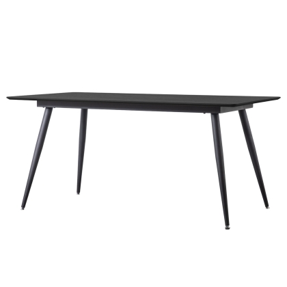 Gallery Direct Astley 160cm Black Oak Dining Table