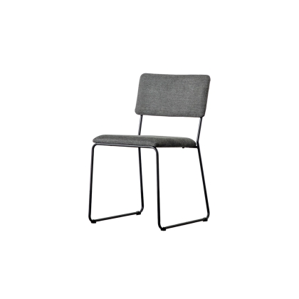 Gallery Direct Chalkwell Pair Of Charcoal Fabric Dining Chair