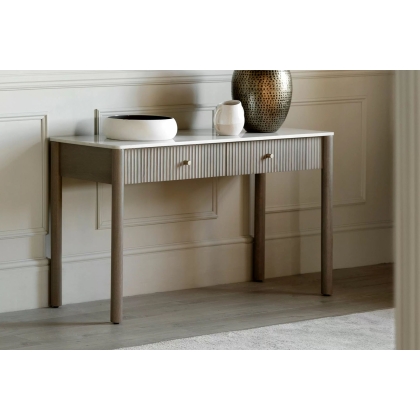 Gallery Direct Marmo Mango Wood Console Table with Marble Top