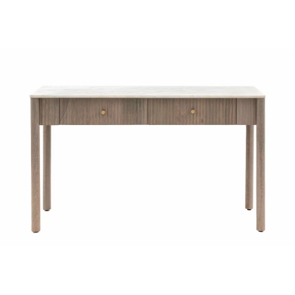 Gallery Direct Marmo Mango Wood Console Table with Marble Top