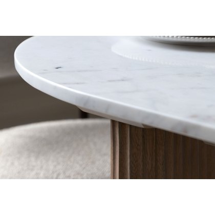 Gallery Direct Marmo Mango Wood Large Dining Table Set with Marble Top & x6 Aveley Chairs Gallery Direct Marmo Mango Wood Large Dining Table Set with Marble Top & x6 Aveley Chairs