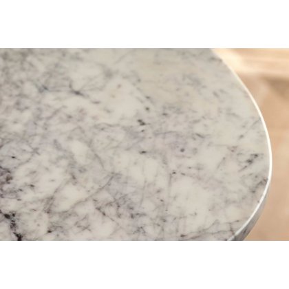 Gallery Direct Soho Mango Wood Oval Dining Table with Marble Top Gallery Direct Soho Mango Wood Oval Dining Table with Marble Top