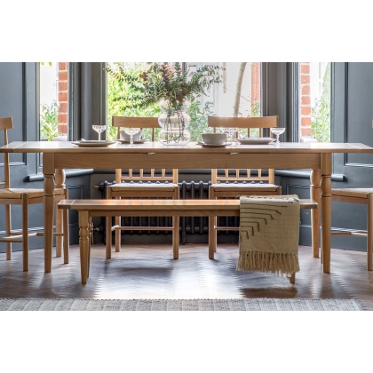 Gallery Direct Eton Oak 180/230cm Ext Dining Table