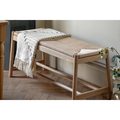 Gallery Direct Eton Oak Bench Rope Gallery Direct Eton Oak Bench Rope