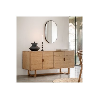 Gallery Direct Craft Natural Oak Large Sideboard Gallery Direct Craft Natural Oak Large Sideboard