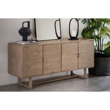 Gallery Direct Craft Smoked Oak Large Sideboard Gallery Direct Craft Smoked Oak Large Sideboard