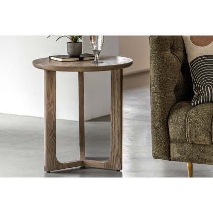 Gallery Direct Craft Smoked Oak Side Table Gallery Direct Craft Smoked Oak Side Table