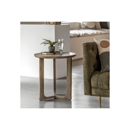Gallery Direct Craft Smoked Oak Side Table Gallery Direct Craft Smoked Oak Side Table