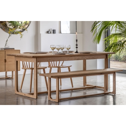 Gallery Direct Craft Natural Oak Extending Dining Table