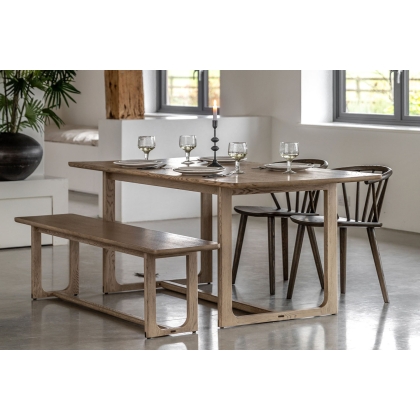 Gallery Direct Craft Smoked Oak Dining Table