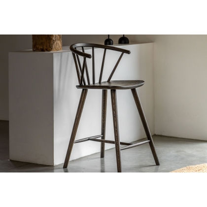 Gallery Direct Craft Smoked Oak Barstool