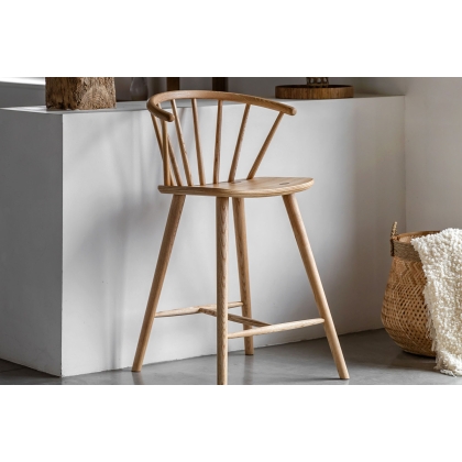 Gallery Direct Craft Natural Oak Barstool