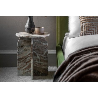 Gallery Direct Amalfi Natural Marble Side Table Gallery Direct Amalfi Natural Marble Side Table