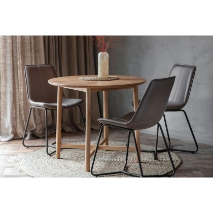 Gallery Direct Kingham Oak Round Dining Table Gallery Direct Kingham Oak Round Dining Table