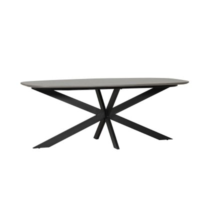 Sadie Industrial 200cm Dining Table in Smoke Finish Sadie Industrial 200cm Dining Table in Smoke Finish