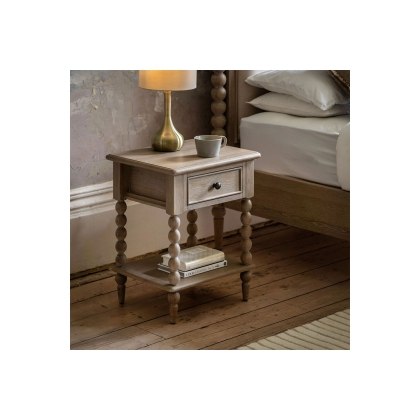 Gallery Direct Artisan Limewash Oak Bedside Table Gallery Direct Artisan Limewash Oak Bedside Table