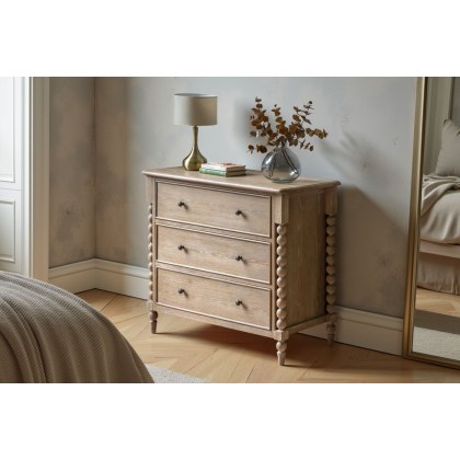 Gallery Direct Artisan Limewash Oak 3 Drawer Chest of Drawers Gallery Direct Artisan Limewash Oak 3 Drawer Chest of Drawers