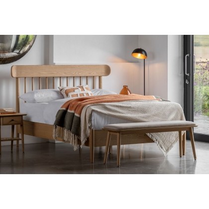 Gallery Direct Hatfield Natural Oak Spindle Bed Frame Gallery Direct Hatfield Natural Oak Spindle Bed Frame