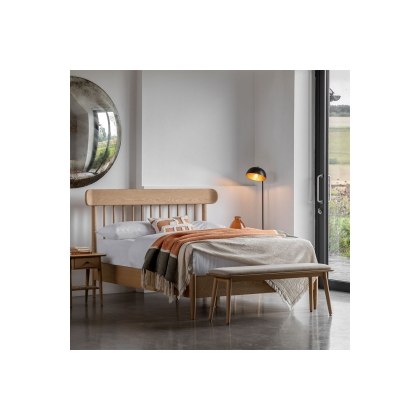 Gallery Direct Hatfield Natural Oak Spindle Bed Frame Gallery Direct Hatfield Natural Oak Spindle Bed Frame