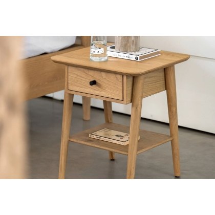 Gallery Direct Hatfield Natural Oak Bedside Table Gallery Direct Hatfield Natural Oak Bedside Table
