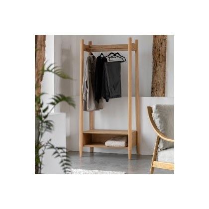 Gallery Direct Hatfield Natural Oak Open Wardrobe Gallery Direct Hatfield Natural Oak Open Wardrobe