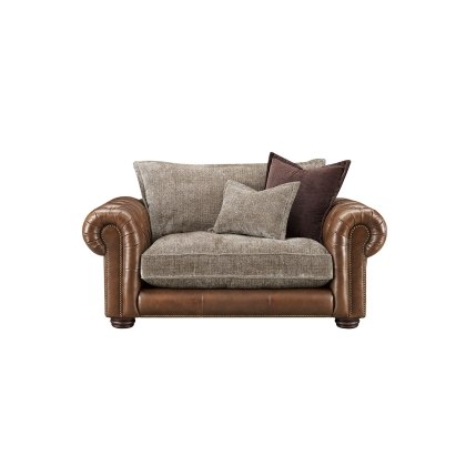 Atlantis Fabric & Leather Mix Standard Back 1.5 Seater Sofa Atlantis Fabric & Leather Mix Standard Back 1.5 Seater Sofa