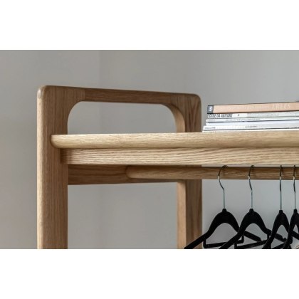 Gallery Direct Craft Natural Oak Open Wardrobe Gallery Direct Craft Natural Oak Open Wardrobe
