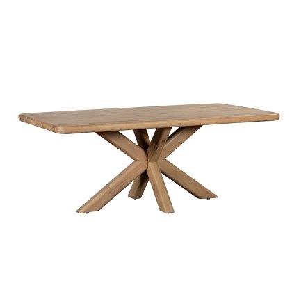 Flynn Natural Oak 240cm Star Base Dining Table Flynn Natural Oak 240cm Star Base Dining Table
