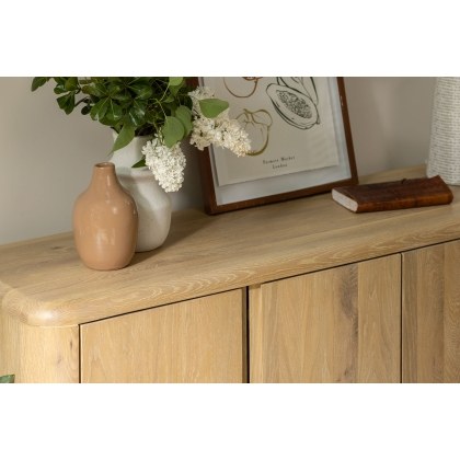 Flynn Natural Oak Wide Sideboard Flynn Natural Oak Wide Sideboard