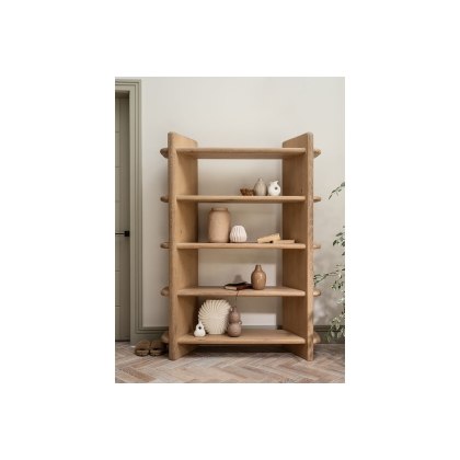 Flynn Natural Oak Open Display Bookcase Flynn Natural Oak Open Display Bookcase