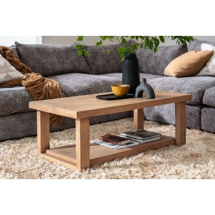 Oakley Reclaimed Wood Coffee Table in Rustic Buff Finish Oakley Reclaimed Wood Coffee Table in Rustic Buff Finish