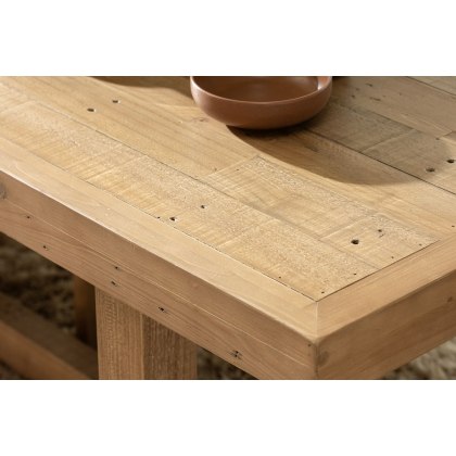 Oakley Reclaimed Wood Lamp Table in Rustic Buff Finish Oakley Reclaimed Wood Lamp Table in Rustic Buff Finish