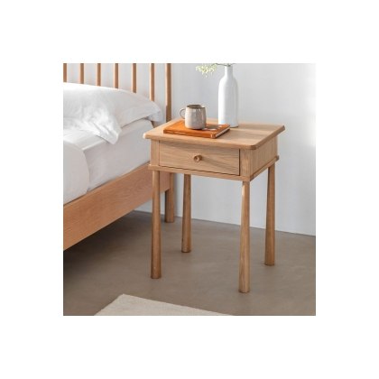 Gallery Direct Wycombe Oak 1 Drawer Bedside Table Gallery Direct Wycombe Oak 1 Drawer Bedside Table