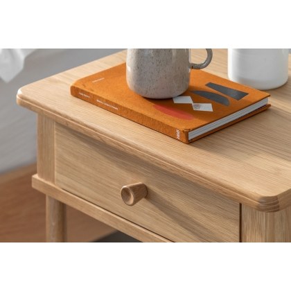 Gallery Direct Wycombe Oak 1 Drawer Bedside Table Gallery Direct Wycombe Oak 1 Drawer Bedside Table