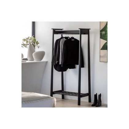 Gallery Direct Wycombe Black Oak Open Wardrobe Gallery Direct Wycombe Black Oak Open Wardrobe