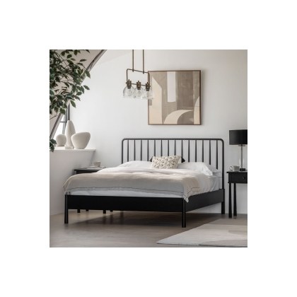 Gallery Direct Wycombe Black Oak Spindle Bed Frame Gallery Direct Wycombe Black Oak Spindle Bed Frame