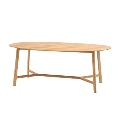 Gallery Direct Madrid Oval Dining Table in Oak Gallery Direct Madrid Oval Dining Table in Oak